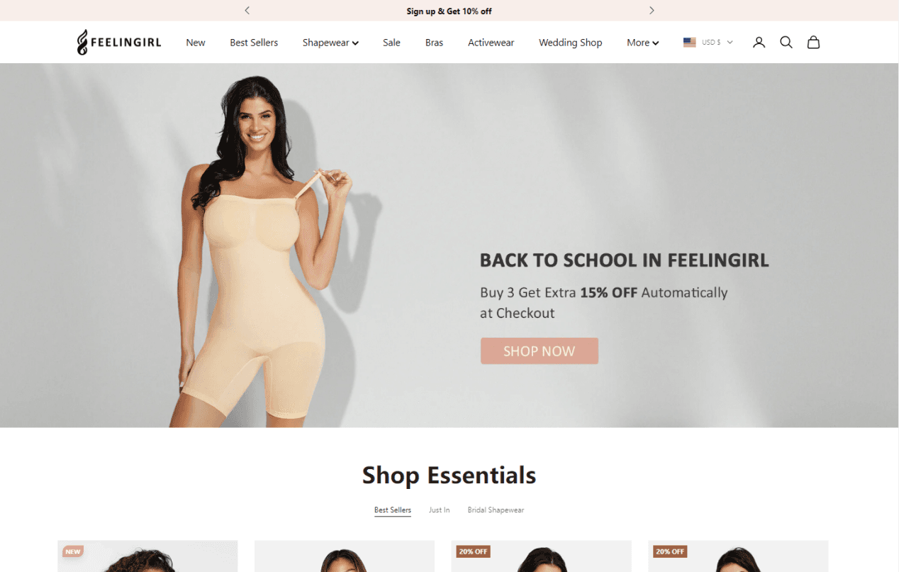 3000 units sold wildly in a day! See how this clothing brand has sold shapewear worldwide!
