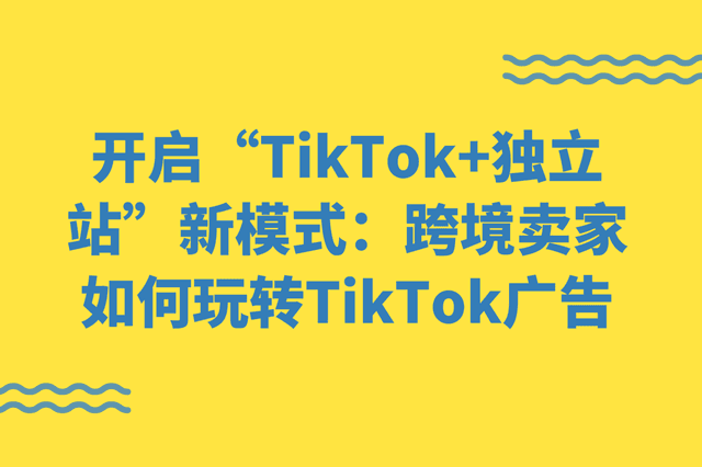 跨境卖家如何高效玩转，TikTok+独立站