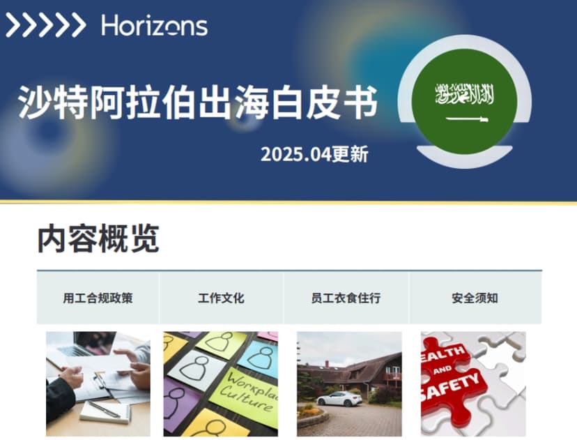 White Paper on Saudi Arabia's Going Global in 2025